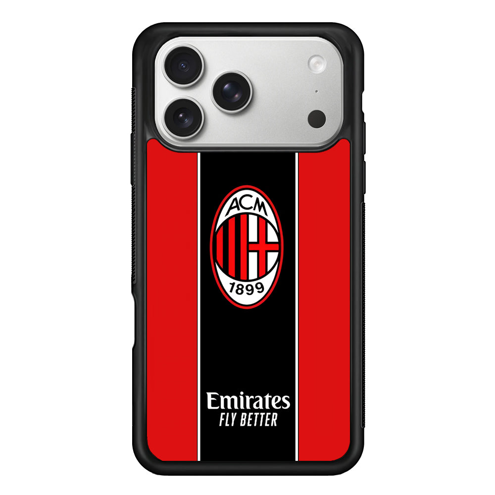 AC Milan Stripe of Jersey iPhone 17 Pro Max Case