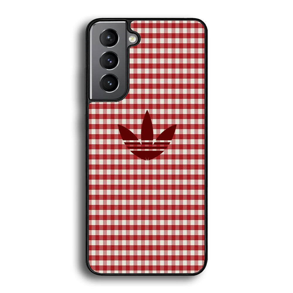 Adidas Red Flannel Samsung Galaxy A16 Case - Carneyforia