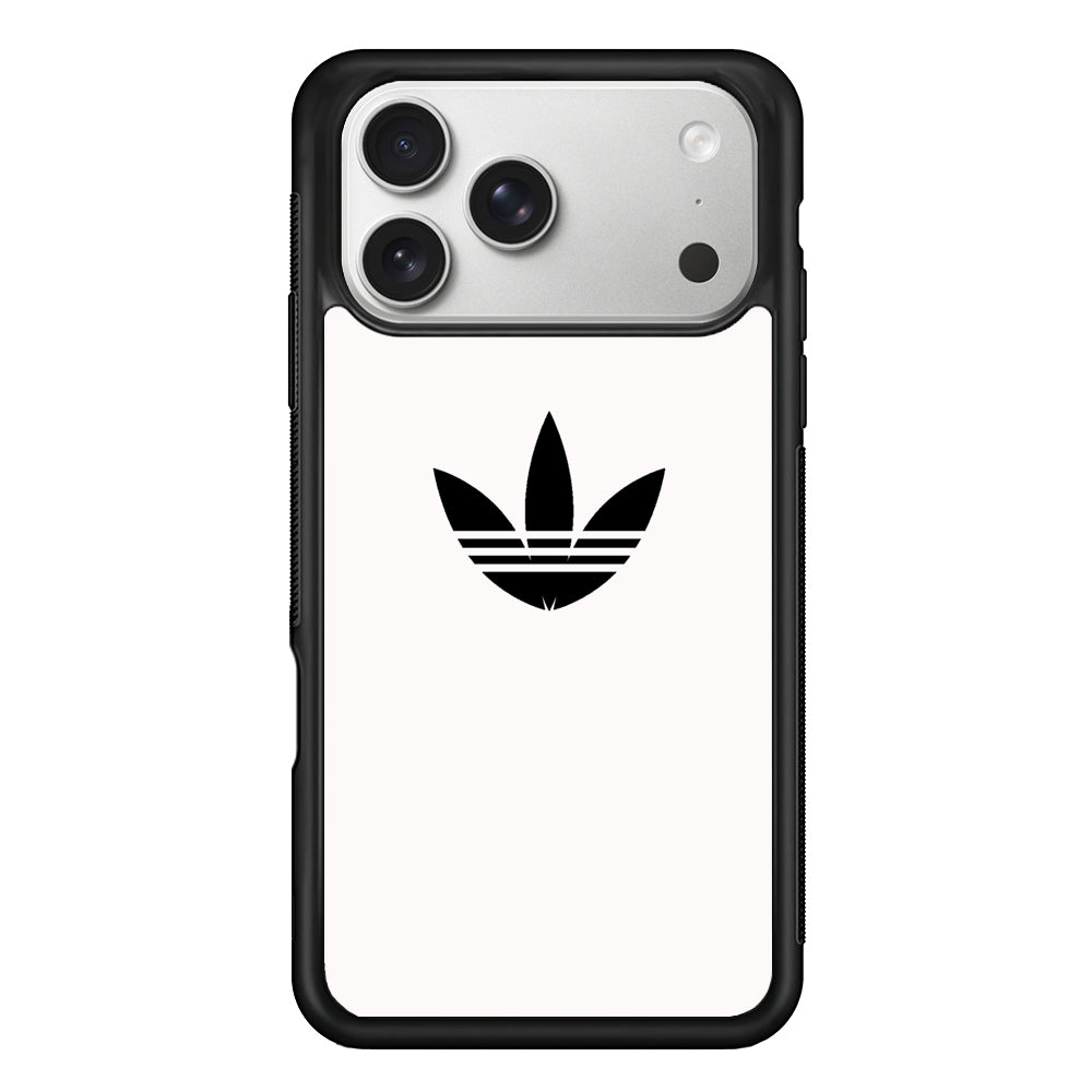 Adidas White Bone Logo Black iPhone 17 Pro Max Case