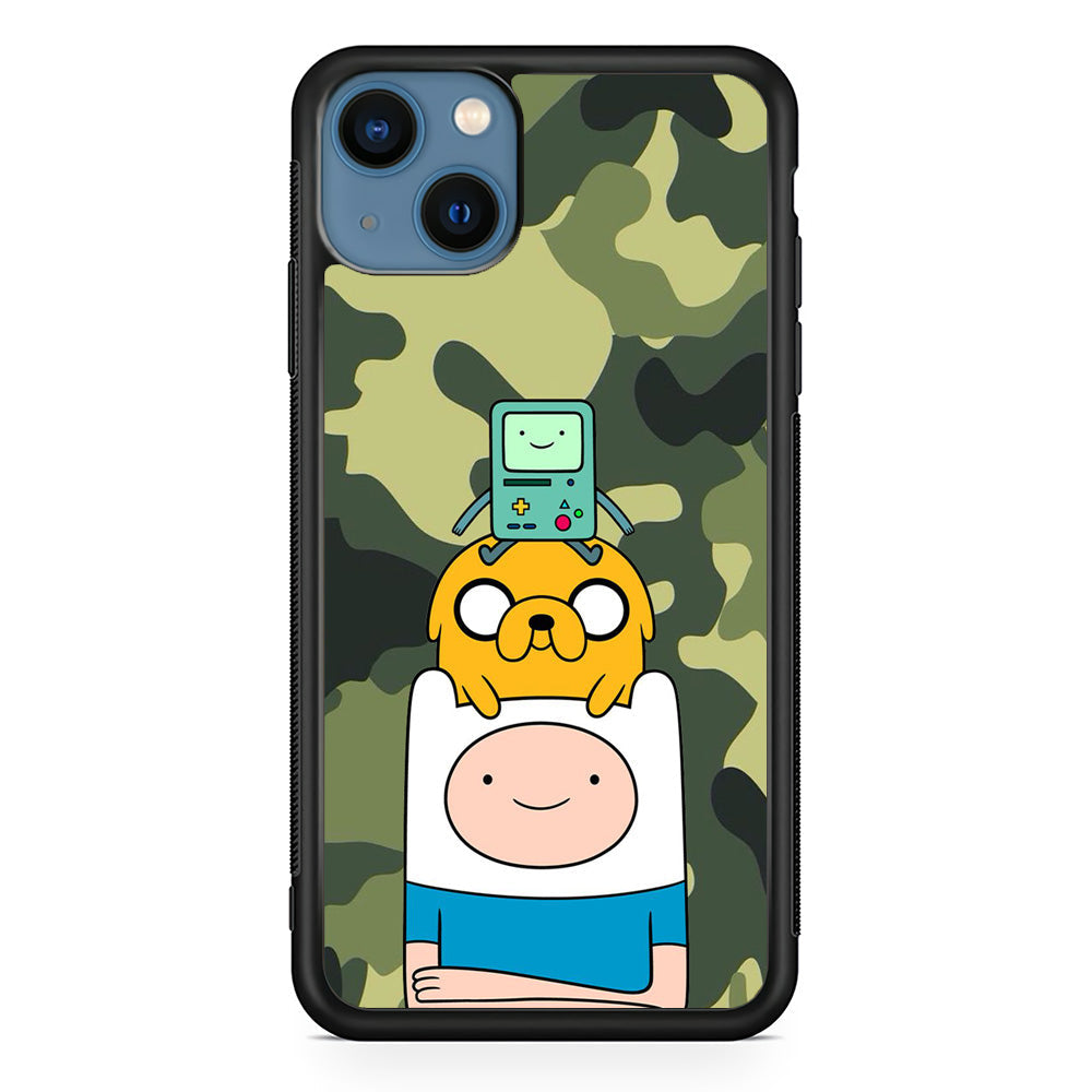 Adventure Time Camo Green iPhone 15 Plus Case - Carneyforia