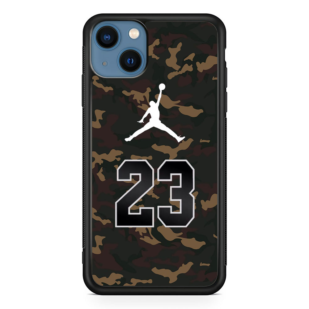 Air Jordan 23 Dark Green Camo iPhone 14 Plus Case - Carneyforia