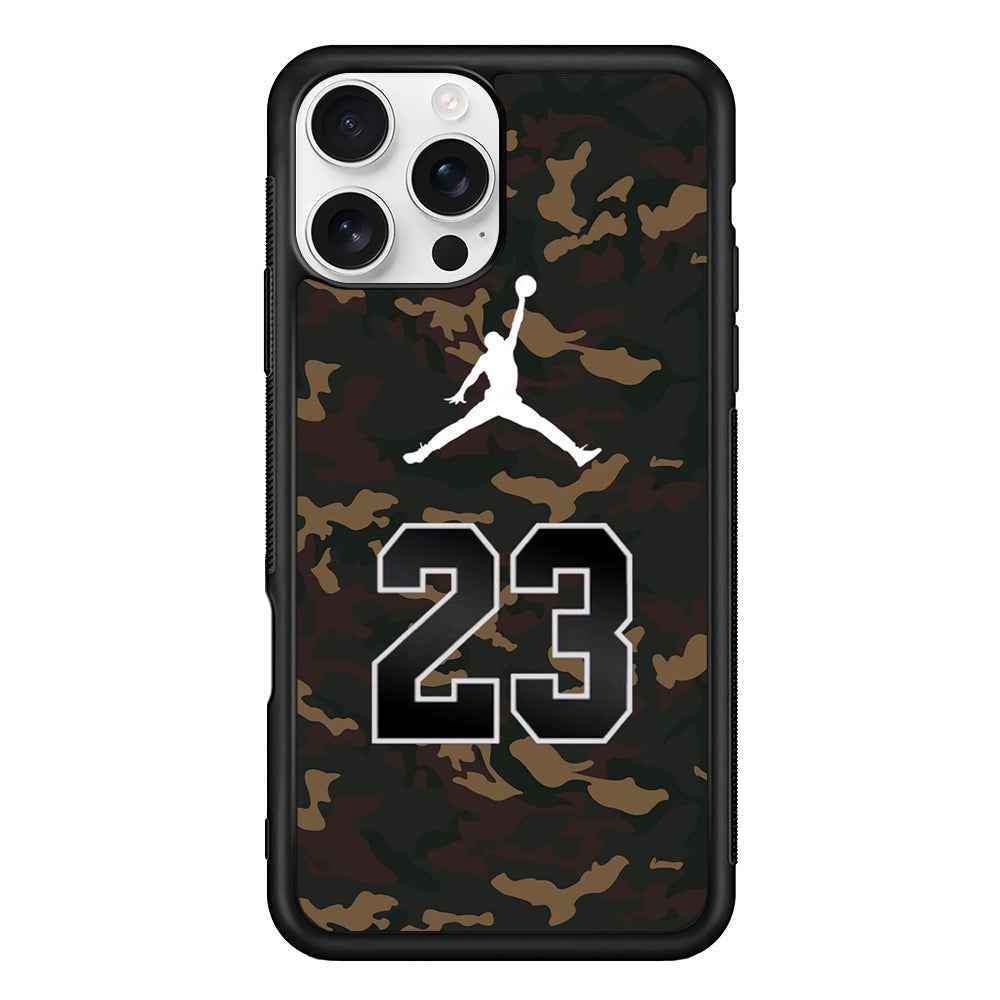 Air Jordan 23 Dark Green Camo iPhone 16 Pro Case