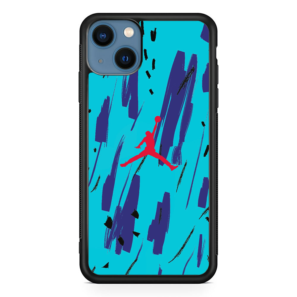 Air Jordan Aqua iPhone 14 Plus Case - Carneyforia
