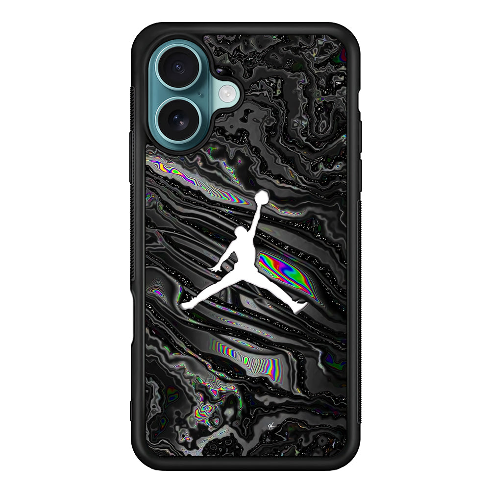Air Jordan Dark Grey Marble iPhone 17 Case
