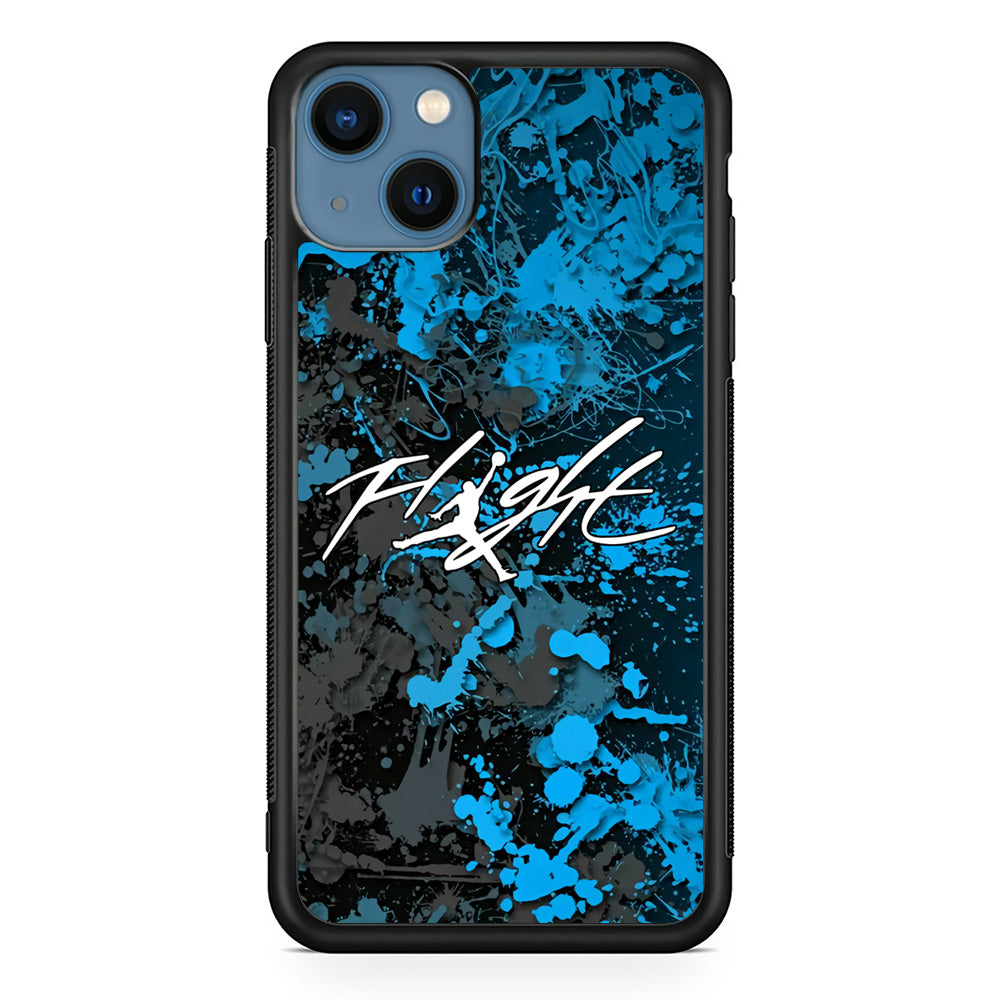 Air Jordan Flight Paint Blue Dominant iPhone 15 Case - Carneyforia