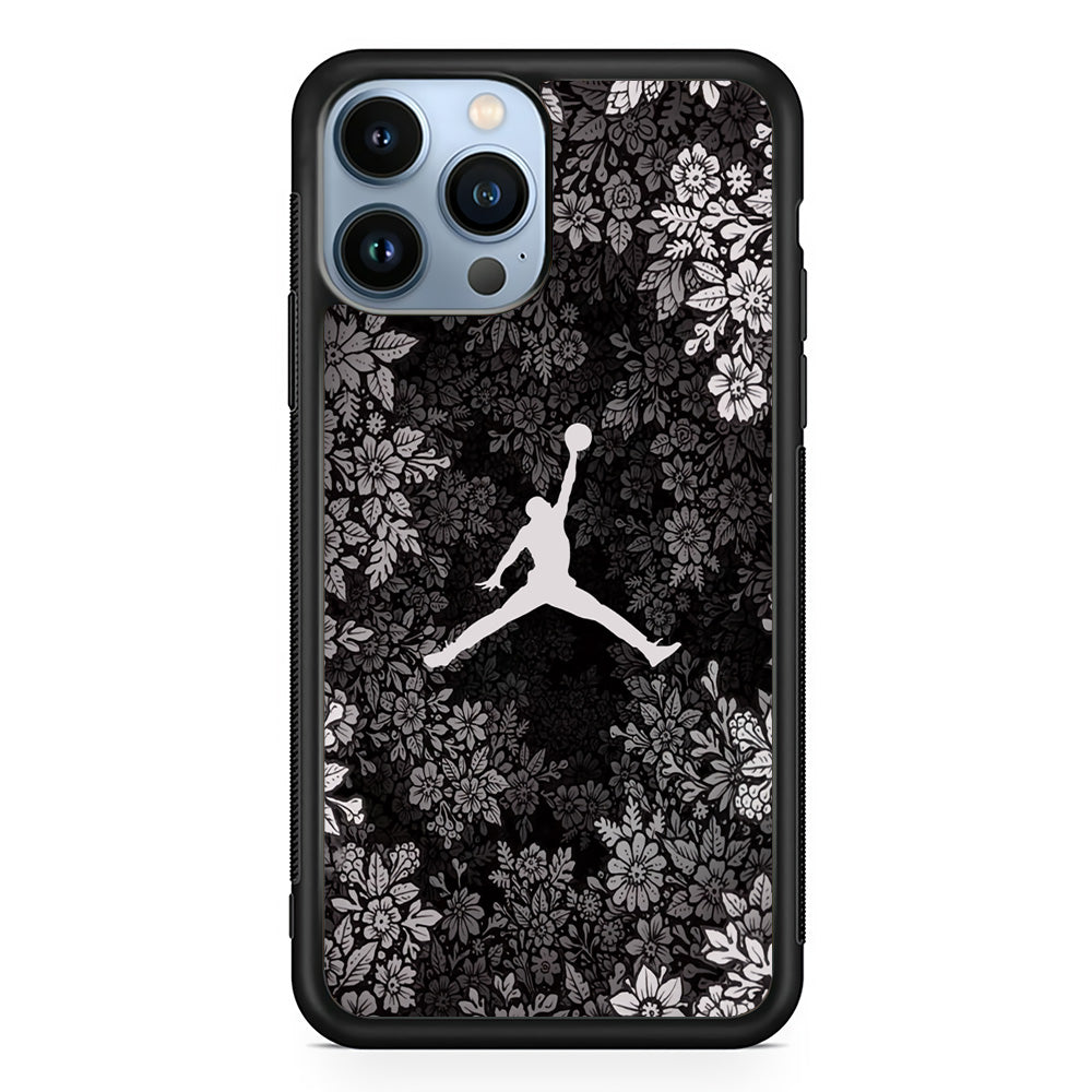Air Jordan Flower On Winter iPhone 15 Pro Max Case