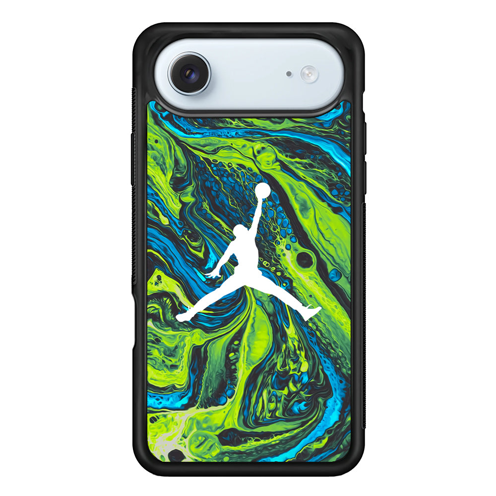 Air Jordan Green Liquid Marble iPhone 17 Air Case