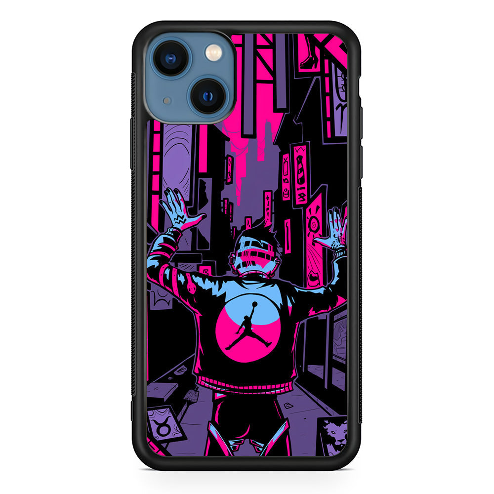 Air Jordan Man from City of Light iPhone 15 Plus Case - Carneyforia