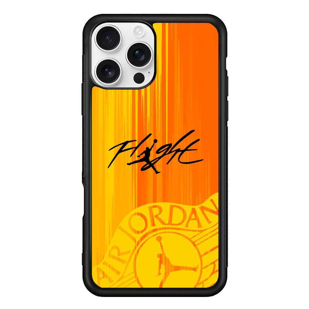 Air Jordan Yellow Sparkle iPhone 16 Pro Max Case