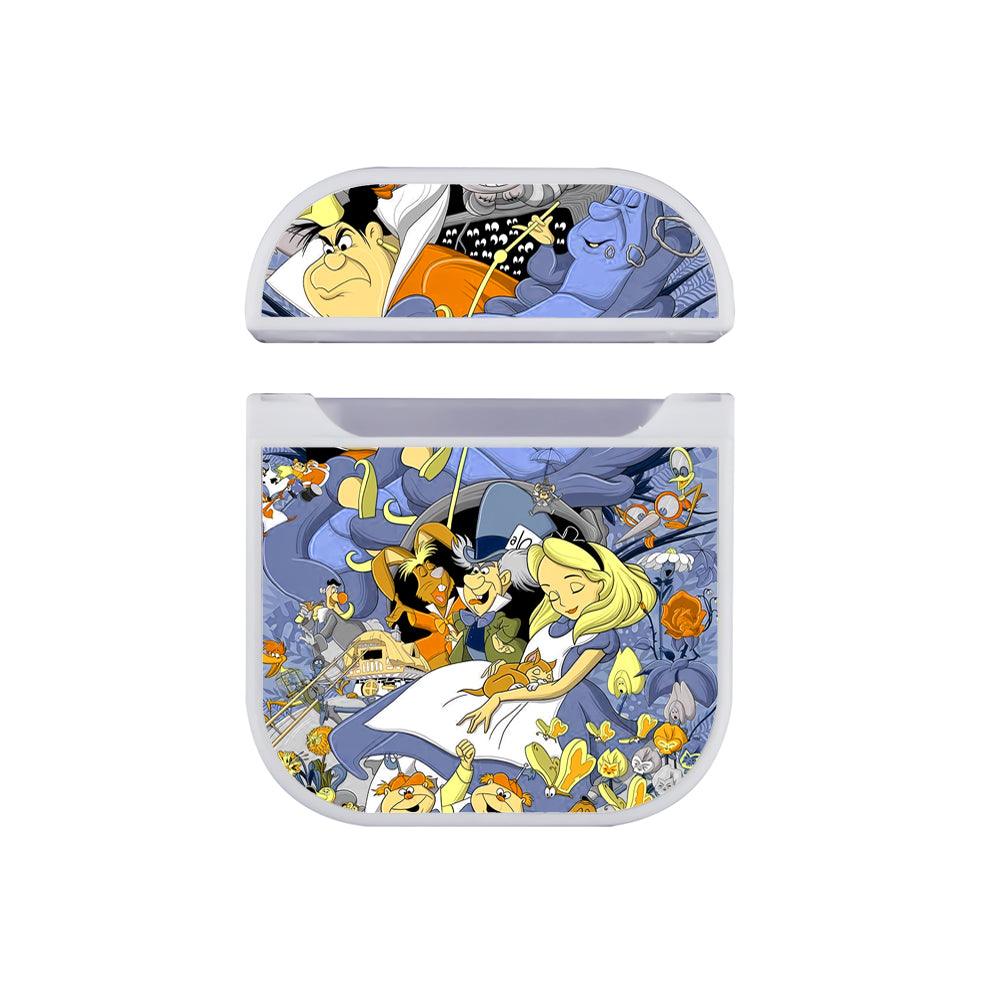 Alice in Wonderland Noise in My Sleep Apple Airpods Case White