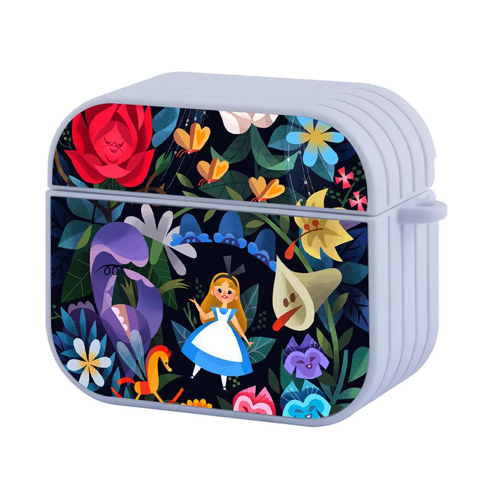 Alice in Wonderland The Flower Garden Apple Airpods 4 Case White