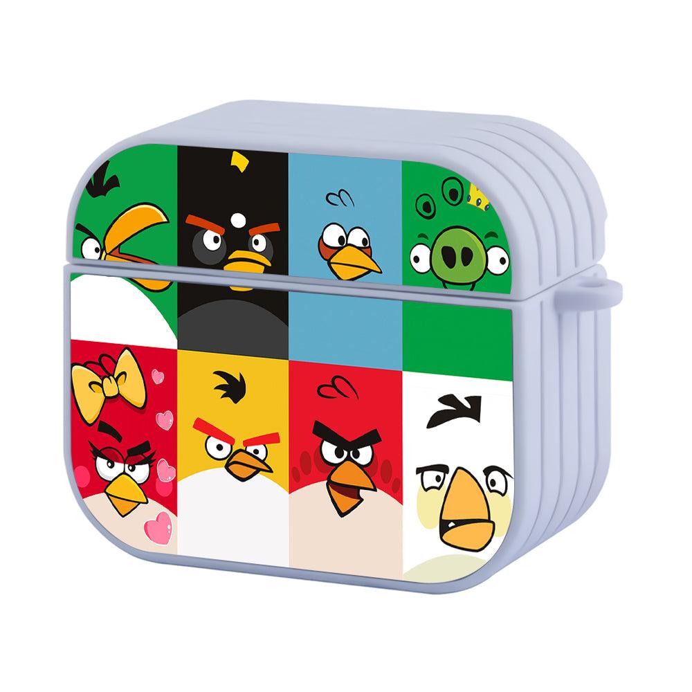 Angry Bird Collage Character Apple Airpods 4 Case White