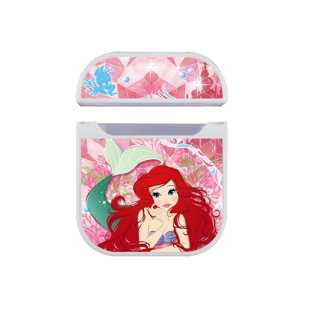 Ariel Mermaid The Red Beauty Hair Apple Airpods Case White