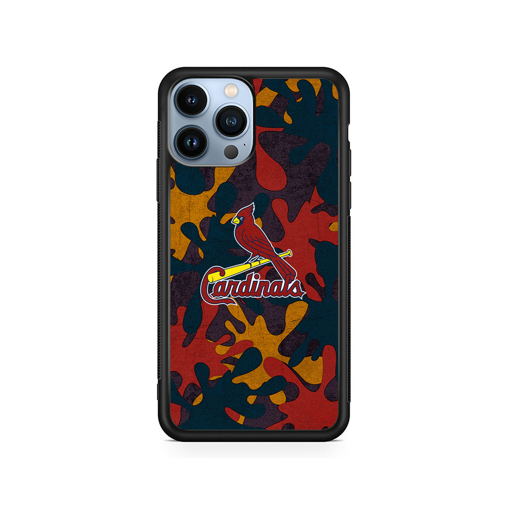 Arizona Cardinals Camo and Emblem iPhone 15 Pro Max Case