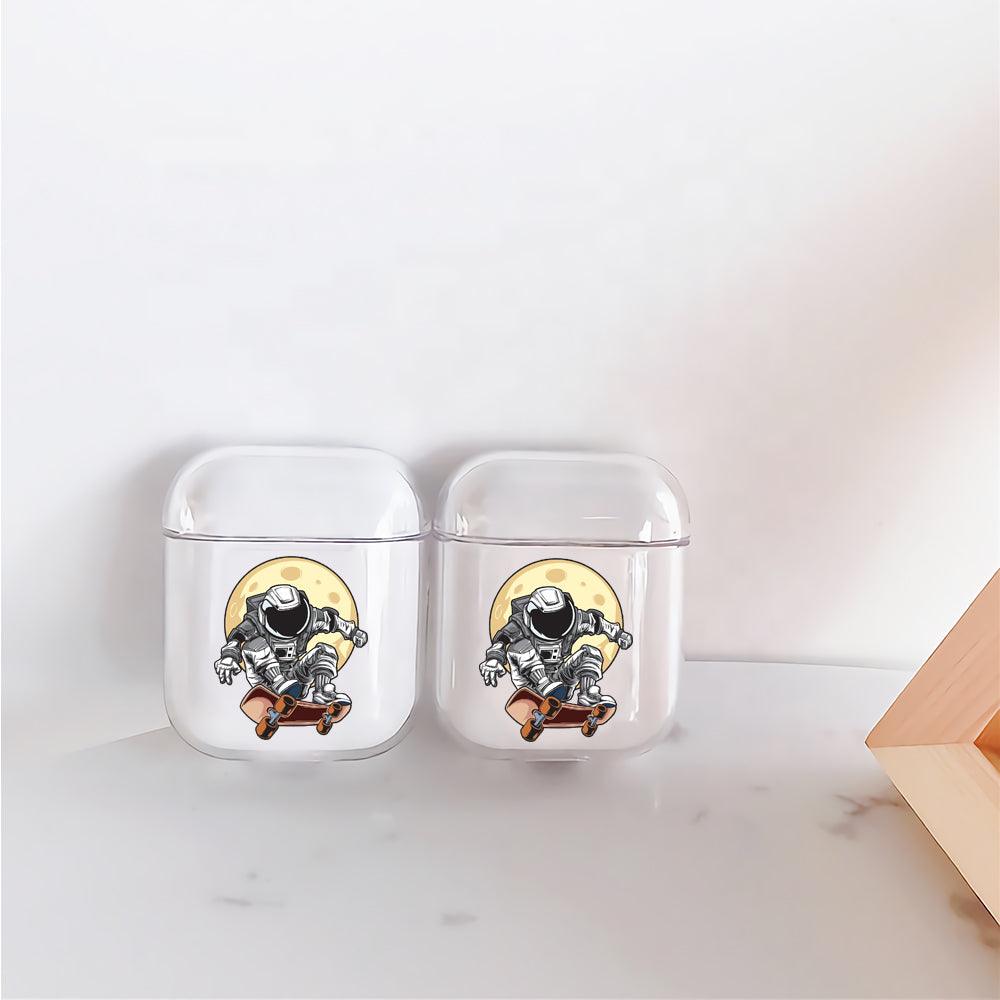 Astronauts Skater Apple Airpods Clear Case