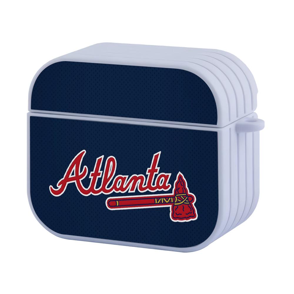Atlanta Braves MLB Deep Blue Jersey Apple Airpods 4 Case White