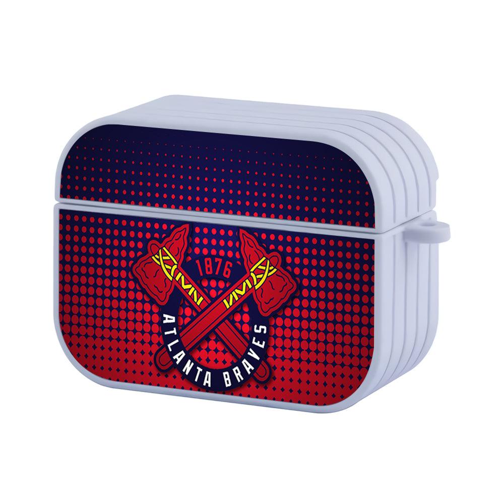 Atlanta Braves MLB The Metallic Shadows Apple Airpods Pro 3 Case White