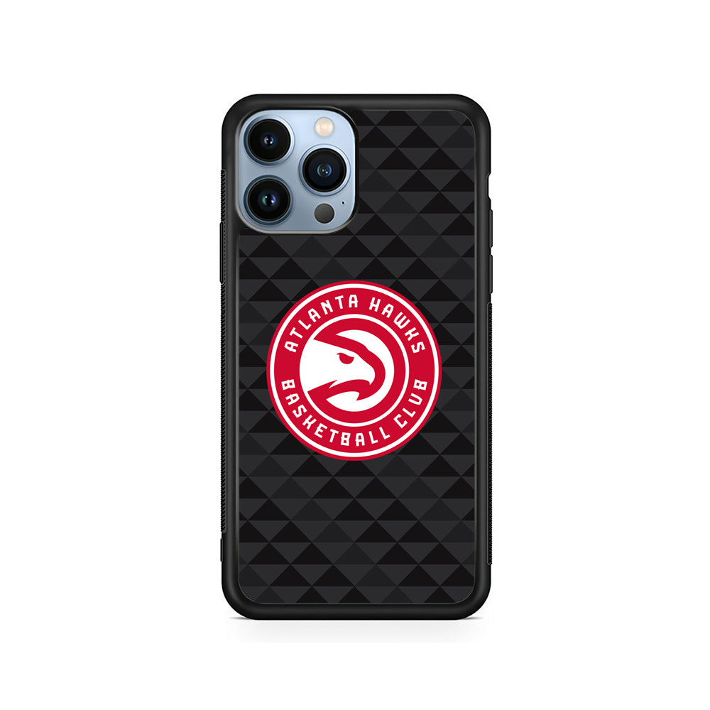 Atlanta Hawks Pattern Of Triangle iPhone 15 Pro Max Case