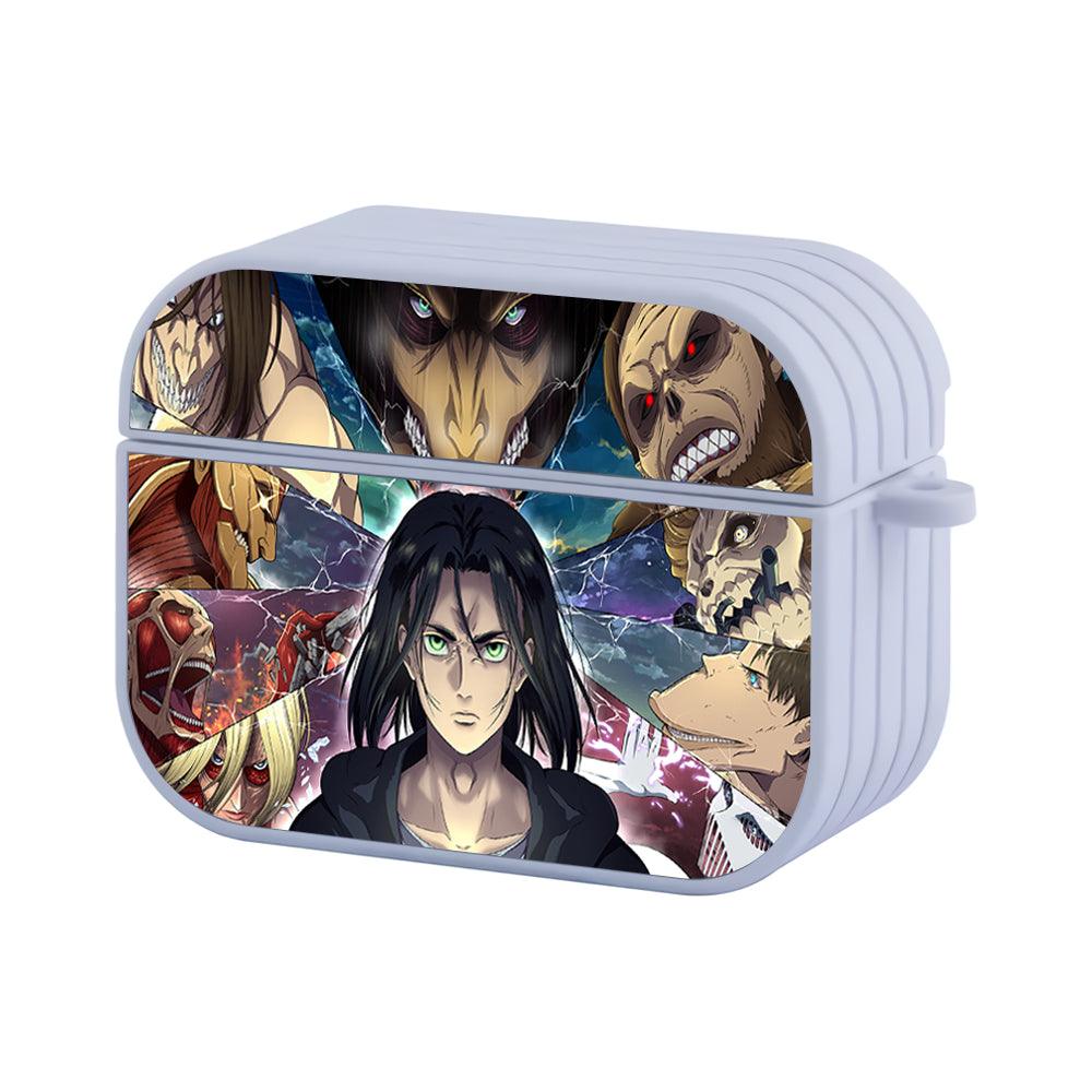 Attack on Titan All Titan Form Apple Airpods Pro 2 Case White