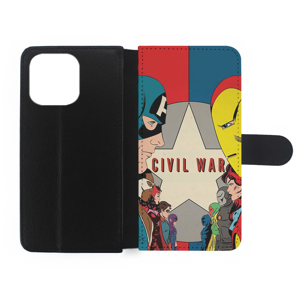 Avengers Civil War Comic iPhone 15 Pro Max Case