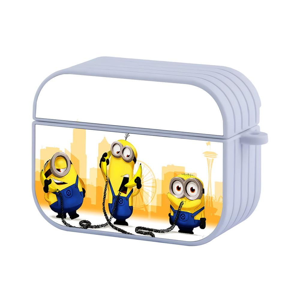 Banana Phone Minions Apple Airpods Pro 3 Case-White-Carneyforia