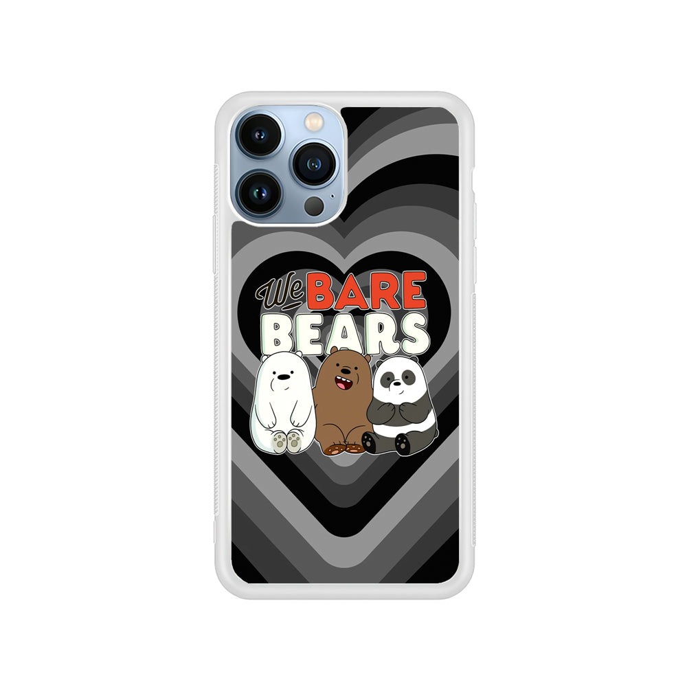 Bare Bears Loving Another iPhone 15 Pro Max Case
