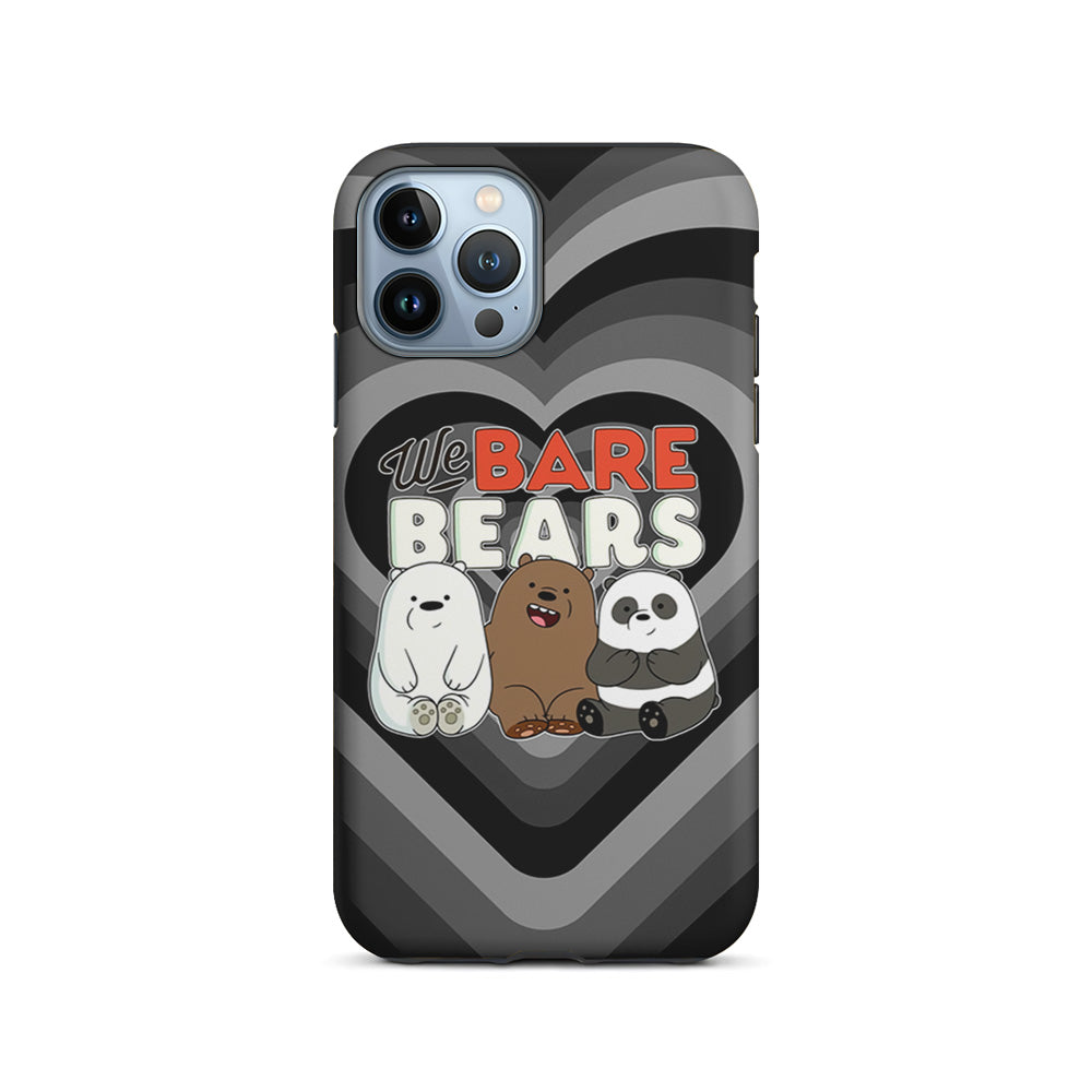 Bare Bears Loving Another iPhone 15 Pro Max Case