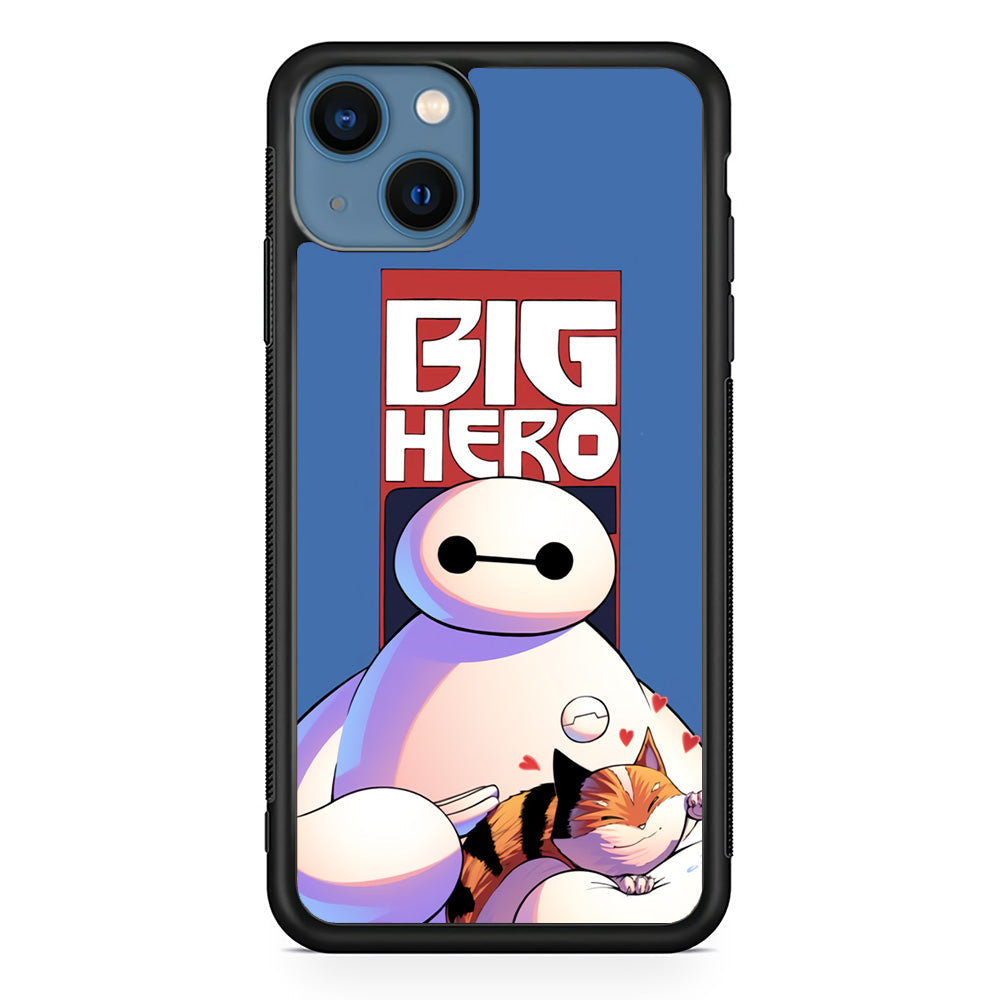Big 6 Hero Baymax And Cat iPhone 14 Plus Case - Carneyforia