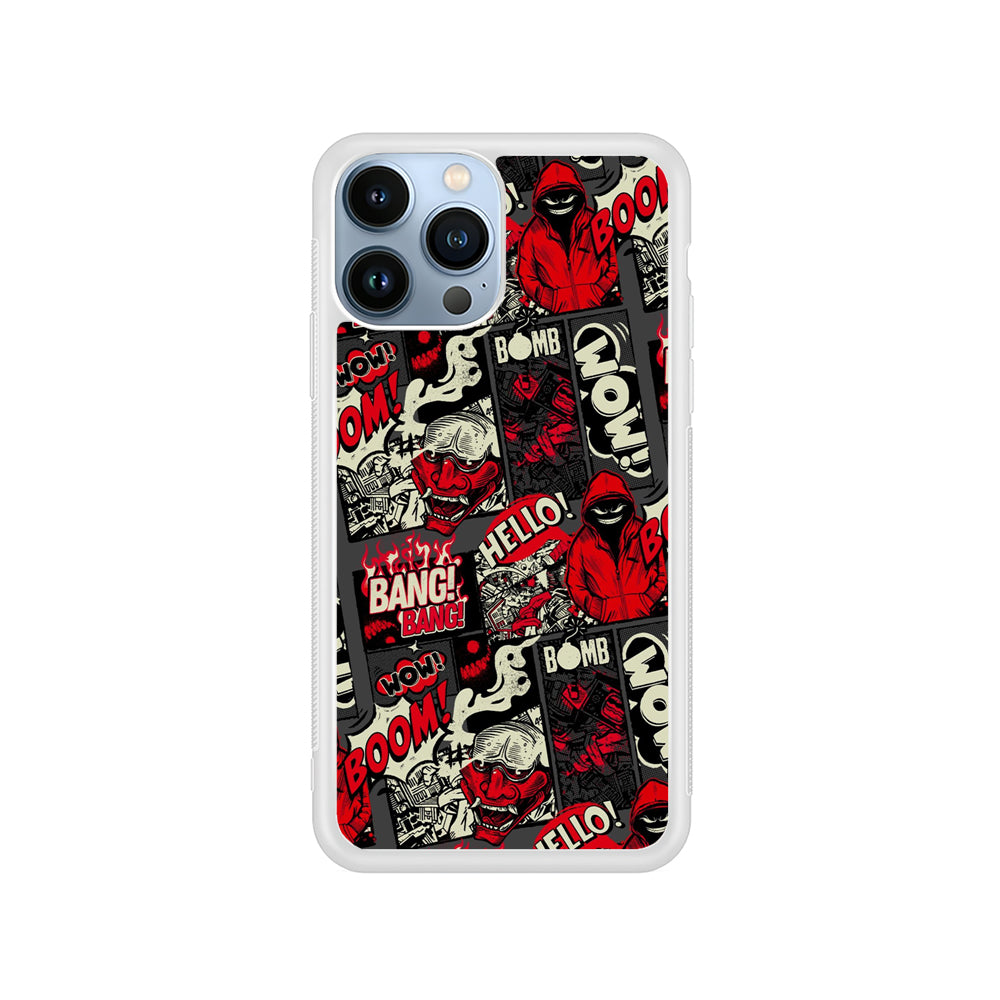 Bomb Bomb Bang Comic Strip iPhone 15 Pro Case