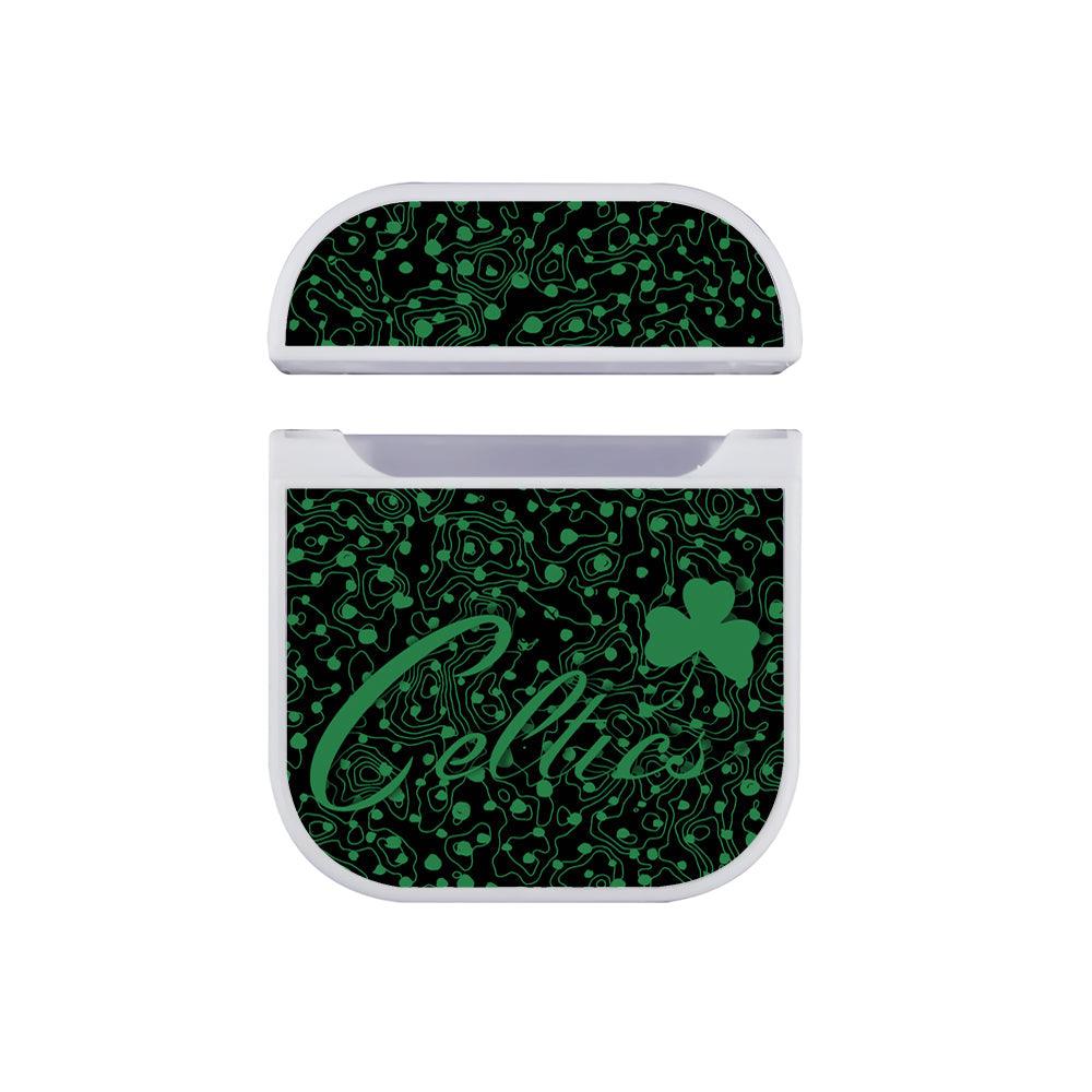 Boston Celtic Green Contour Apple Airpods Case White