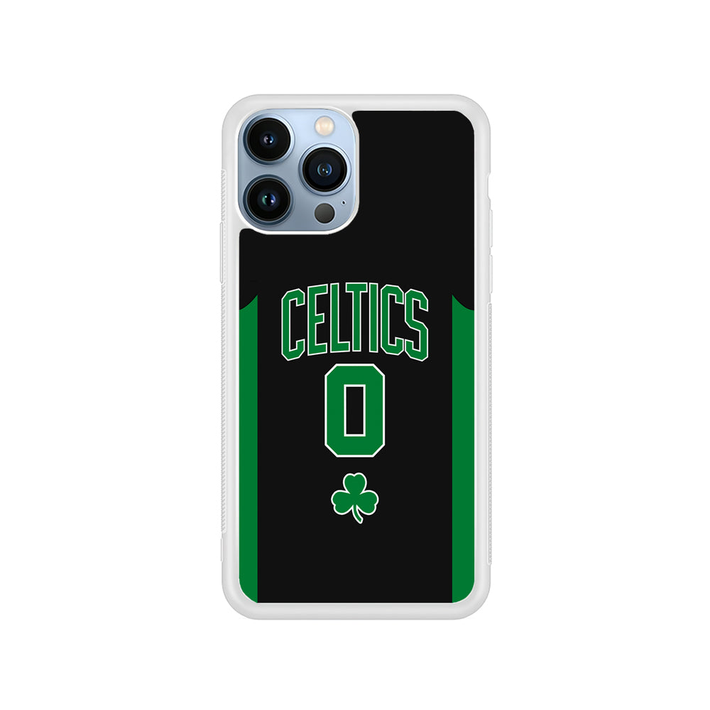 Boston Celtics Zero Numbers iPhone 15 Pro Case