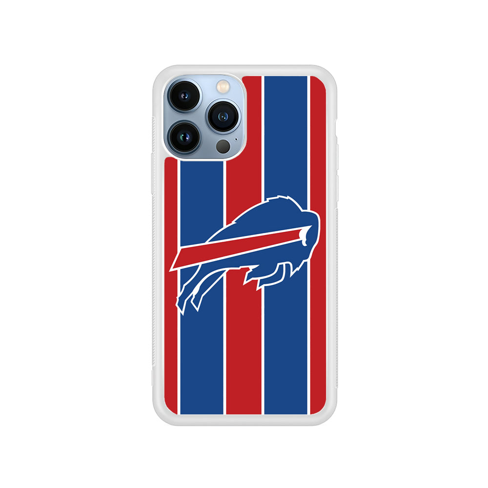 Buffalo Bills Stripe And Logo iPhone 15 Pro Case