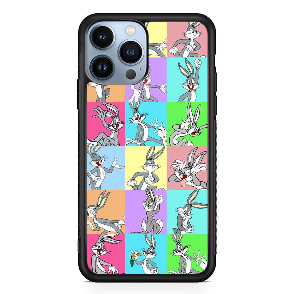 Bugs Bunny Fun Colour Collage iPhone 15 Pro Case - Carneyforia