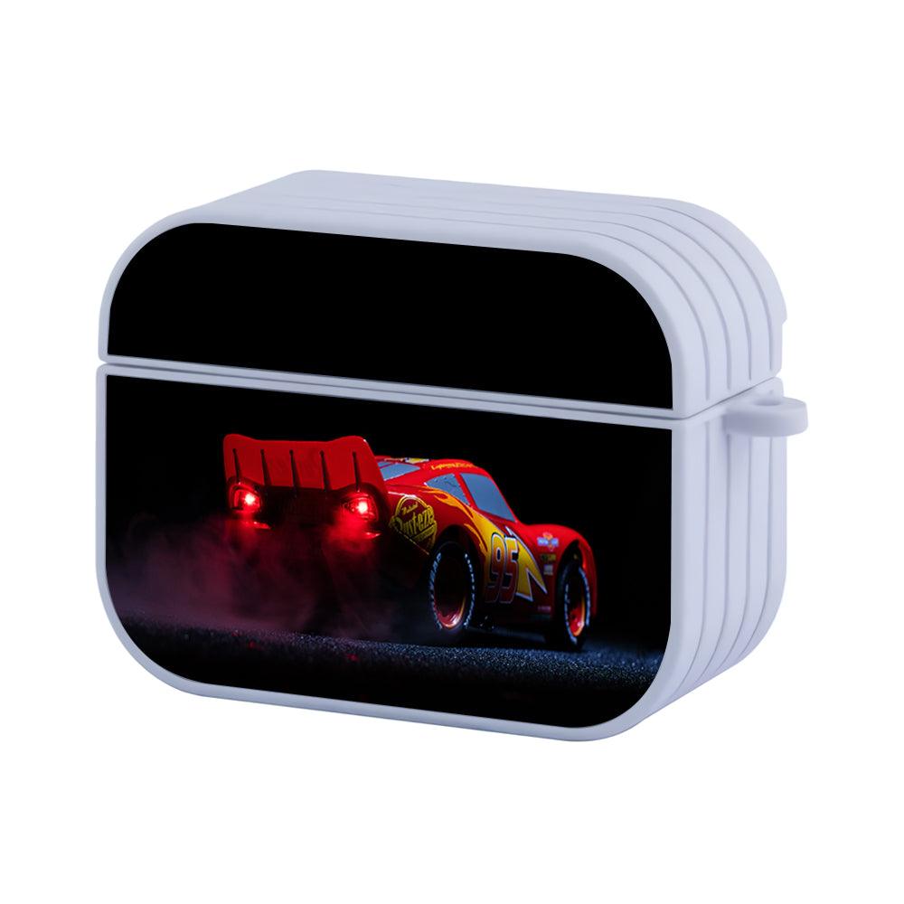Car Lightning McQueen Logo Apple Airpods Pro Case White