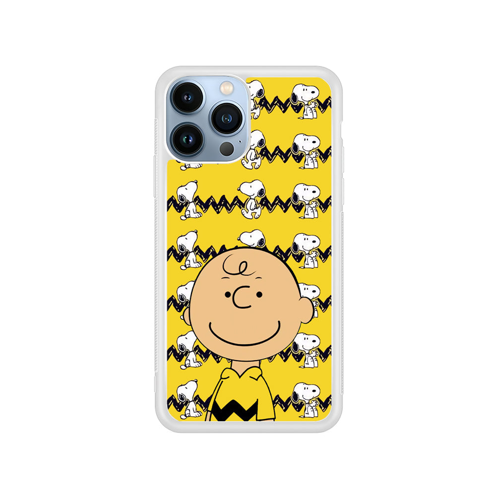 Charlie and Snoopy in Frame iPhone 15 Pro Max Case