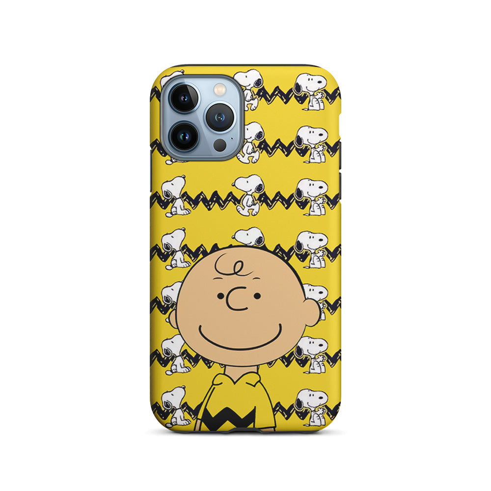 Charlie and Snoopy in Frame iPhone 15 Pro Max Case