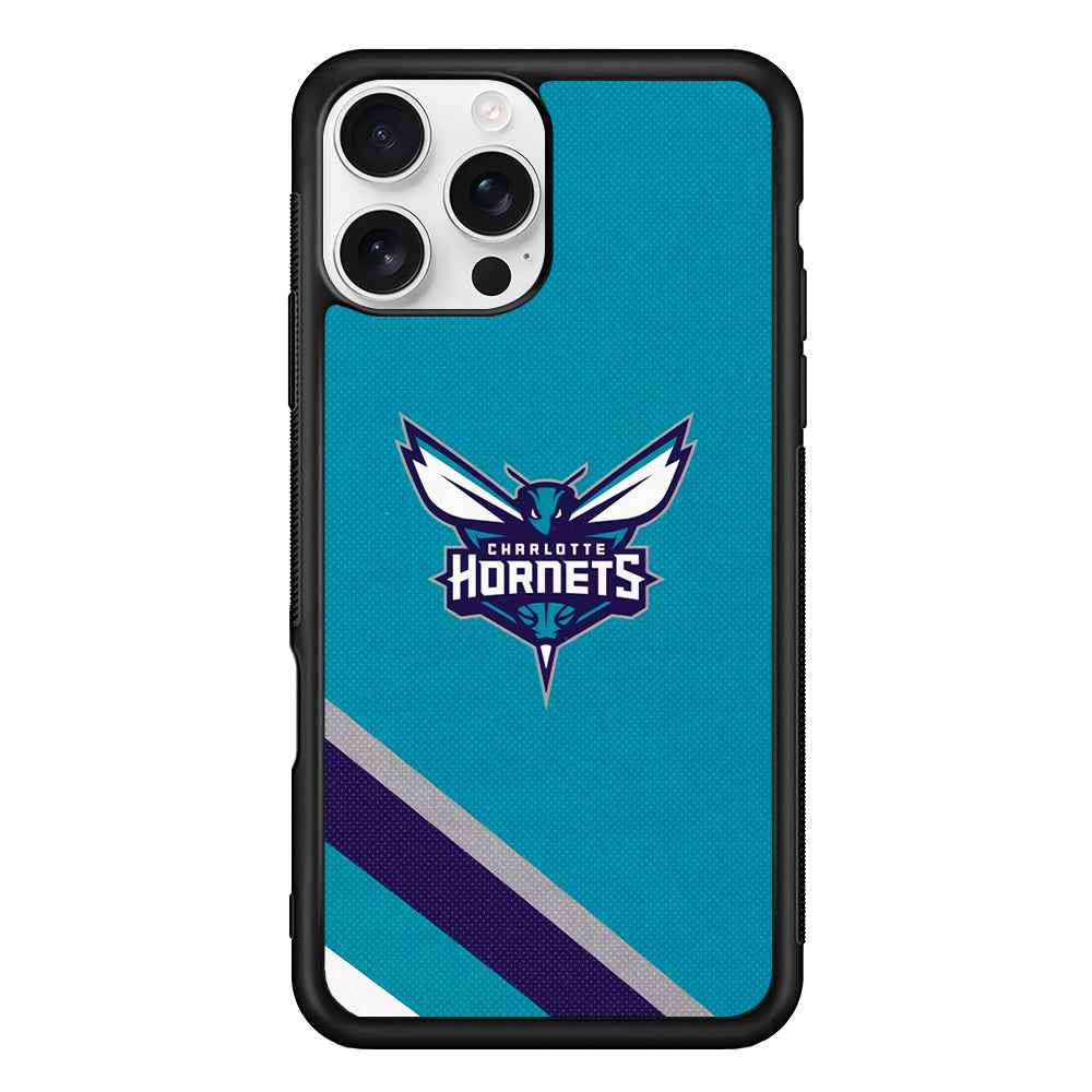 Charlotte Hornets Tosca Stripe iPhone 16 Pro Case