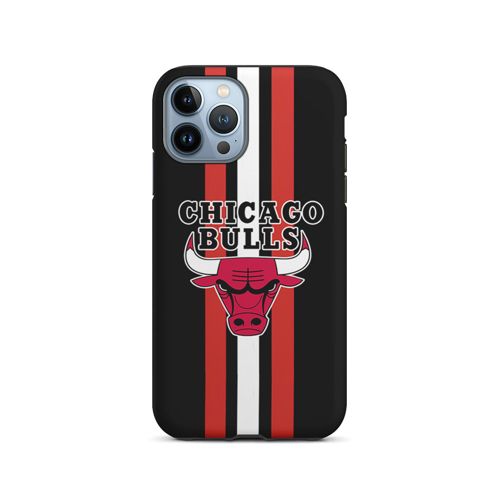 Chicago Bulls Stripe And Emblem iPhone 15 Pro Max Case
