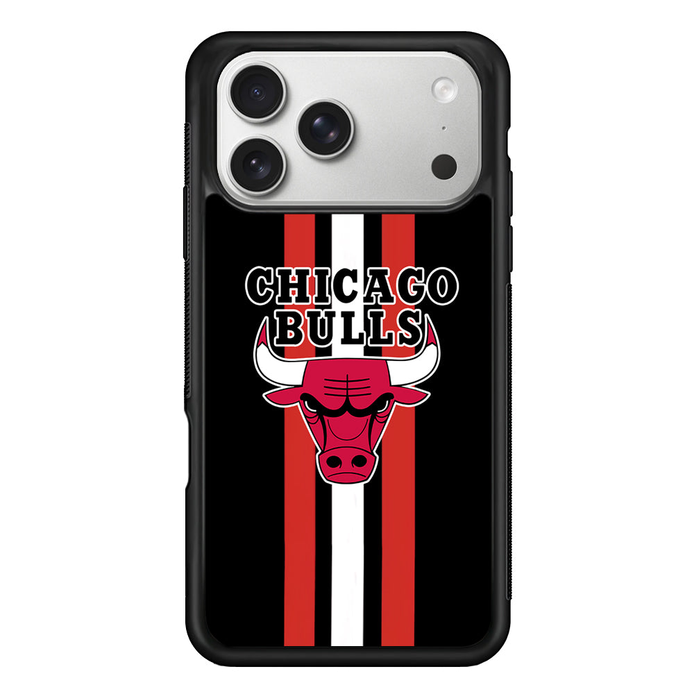 Chicago Bulls Stripe And Emblem iPhone 17 Pro Max Case