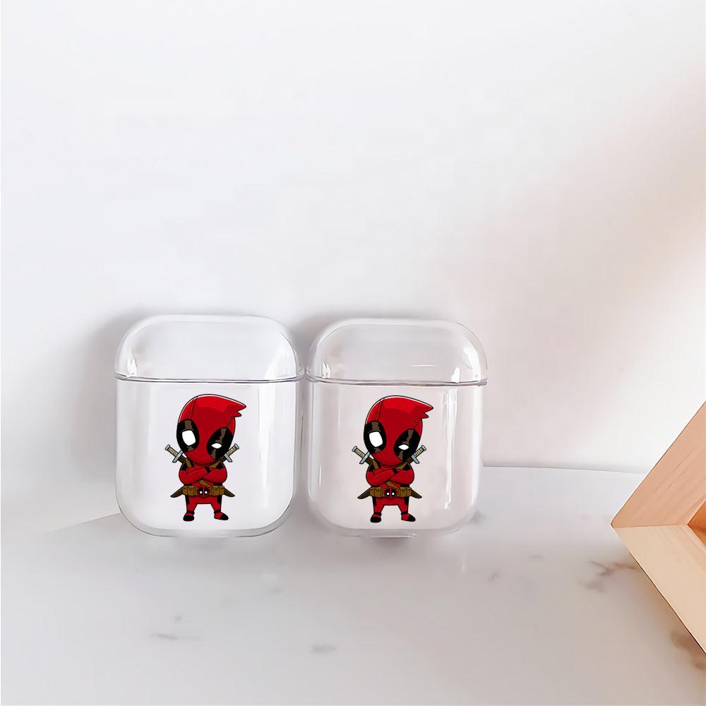 Deadpool Little Cute Apple Airpods Clear Case