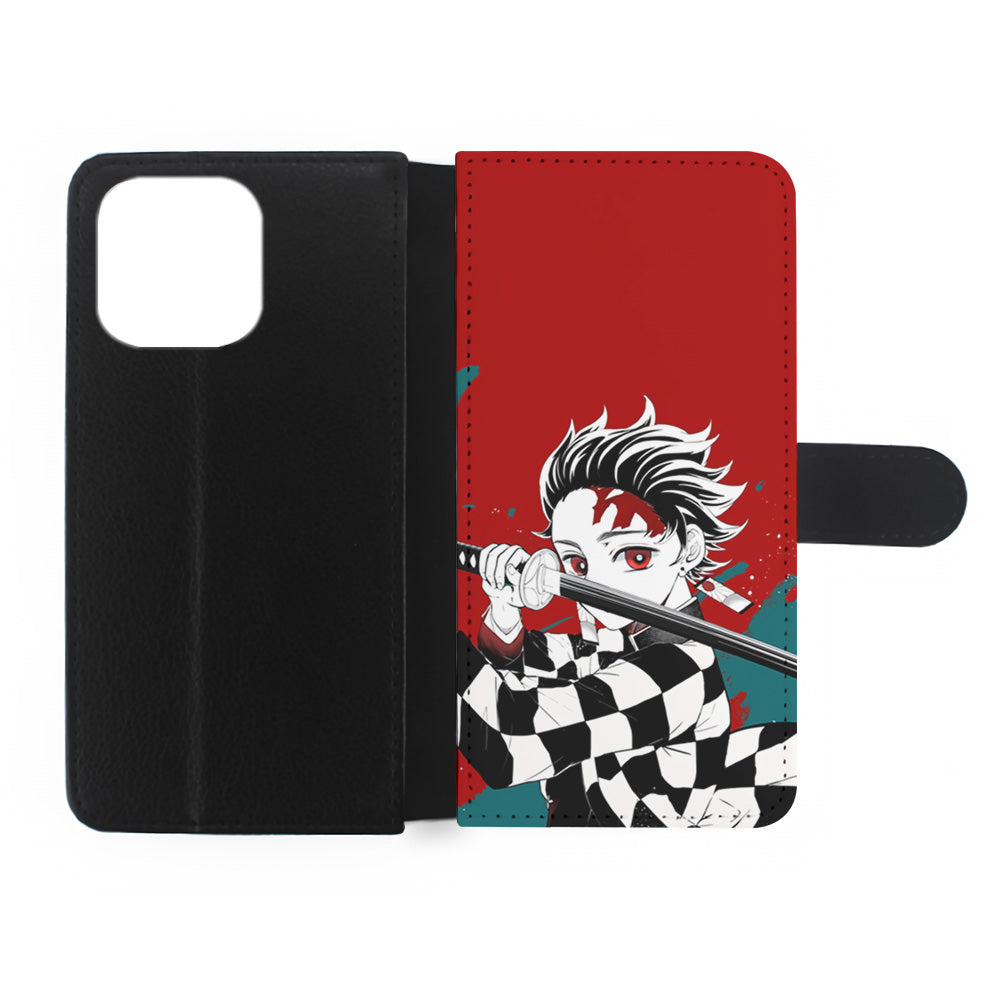 Demon Slayer Deep Blood of Tanjiro iPhone 15 Pro Max Case
