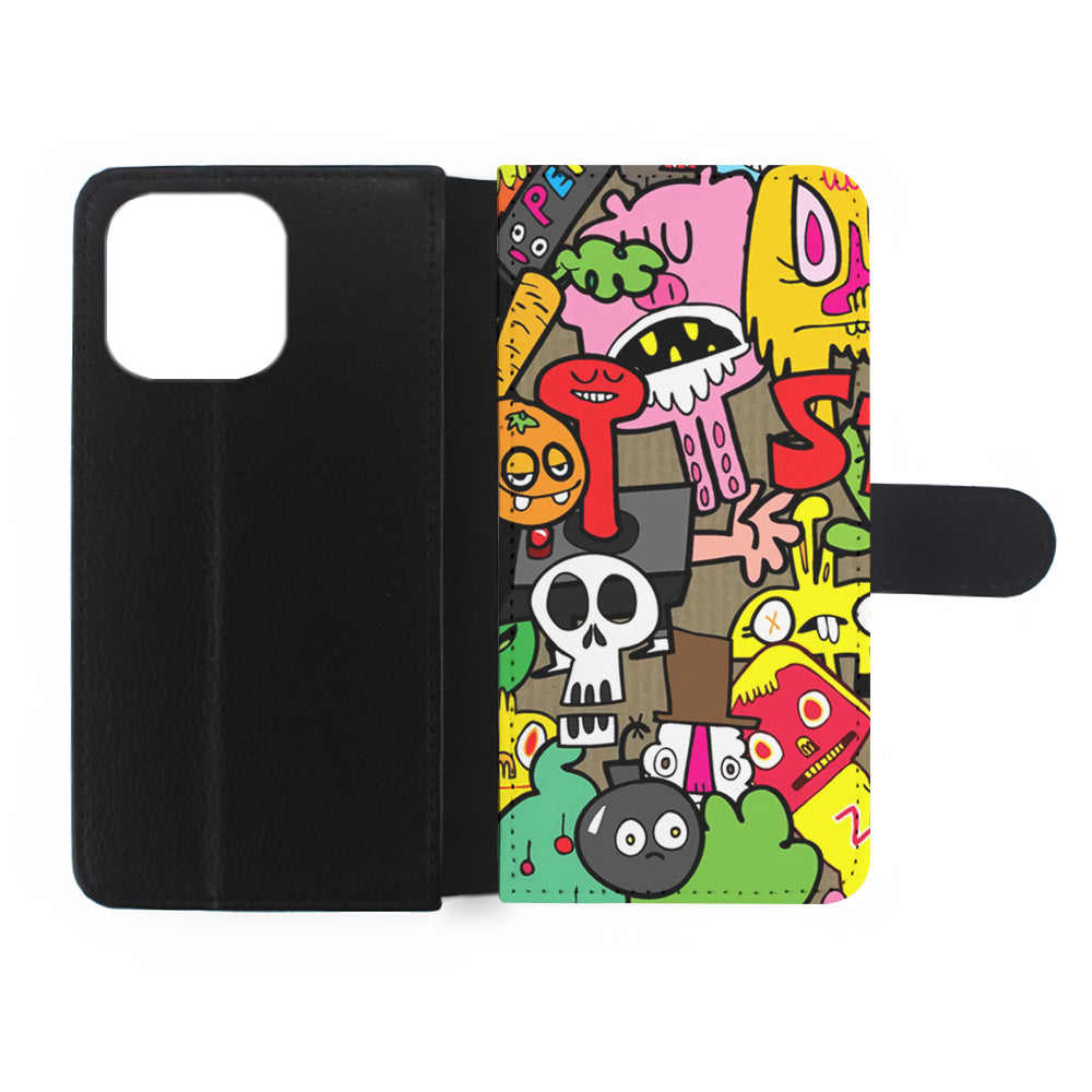 Doodle Halloween Scary Night iPhone 15 Pro Max Case