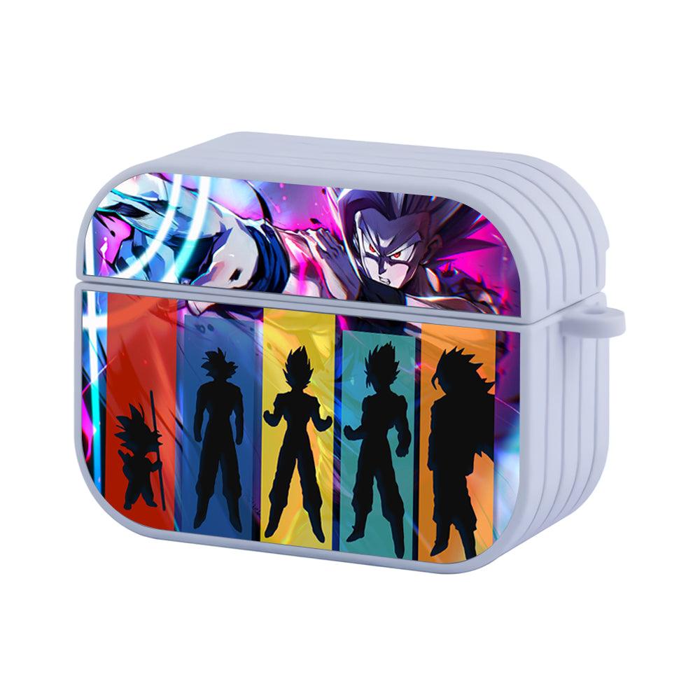 Dragon Ball Z Silhouette of Transformation Apple Airpods Pro 3 Case-White-Carneyforia