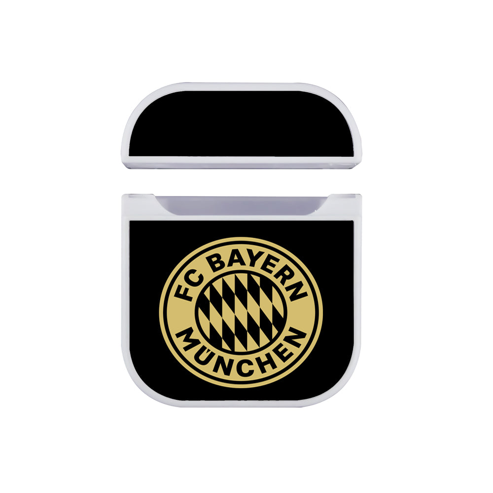 FC Bayern Munchen Gold Logo Apple Airpods Case White