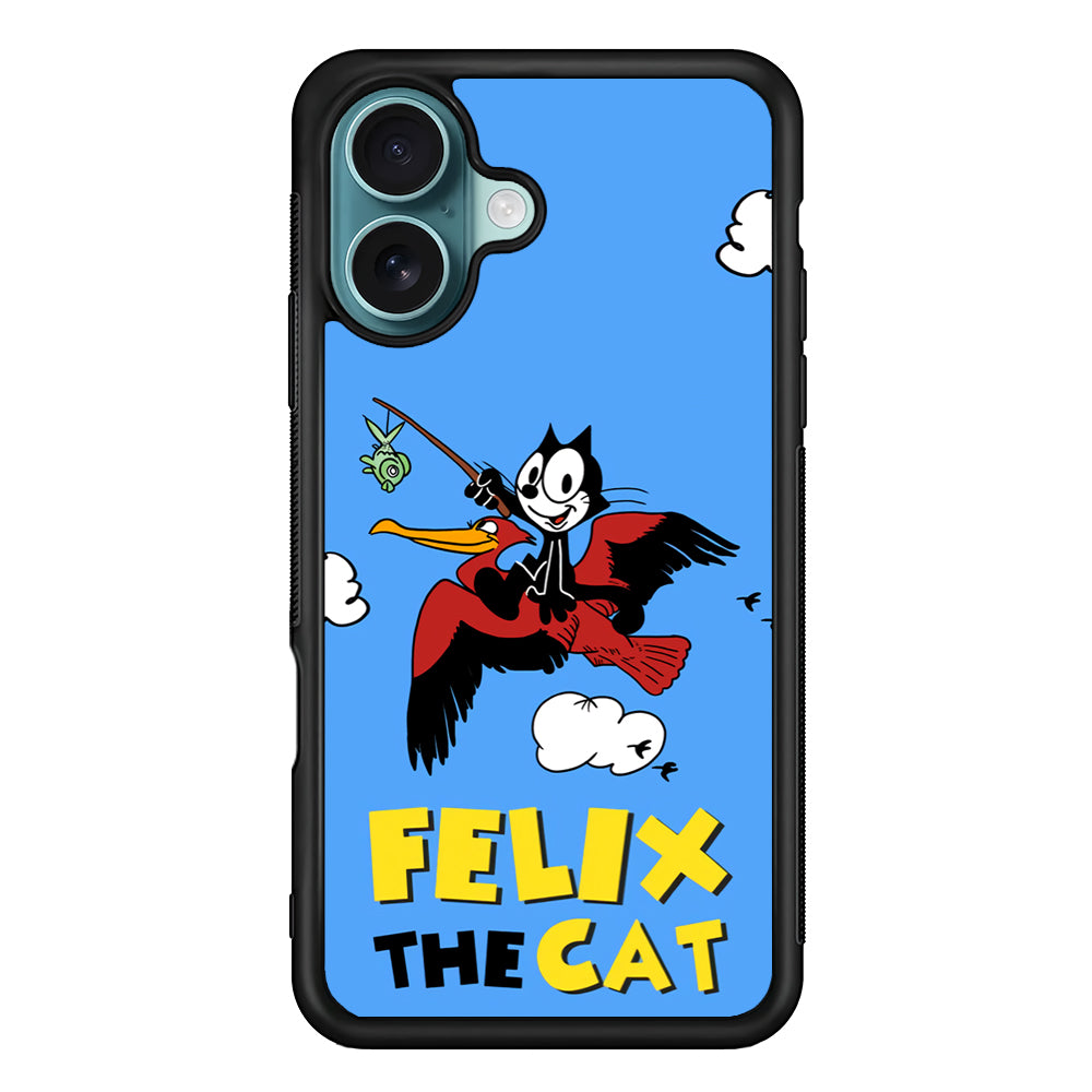 Felix The Cat Fly iPhone 17 Case