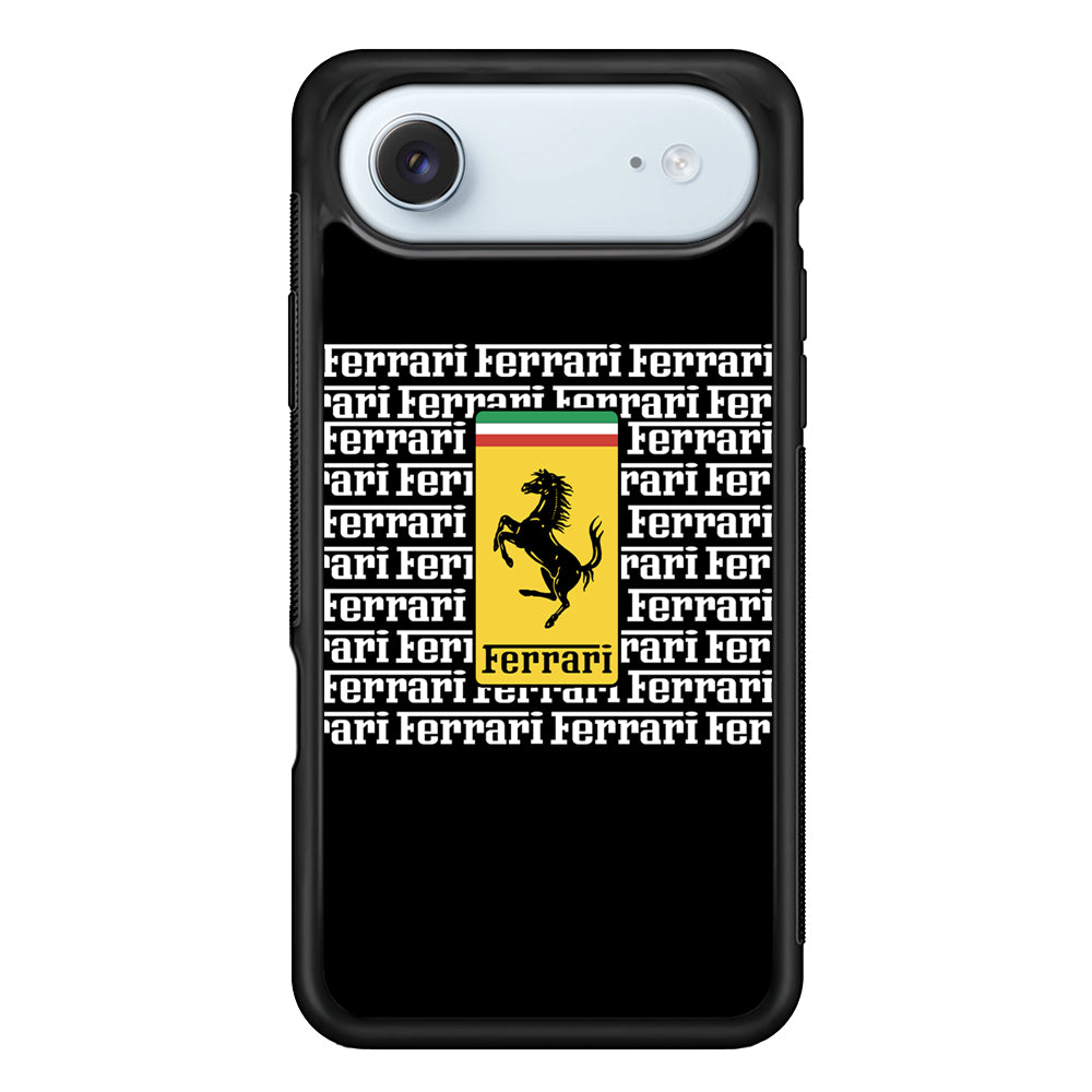 Ferrari Words Logo In Black iPhone 17 Air Case