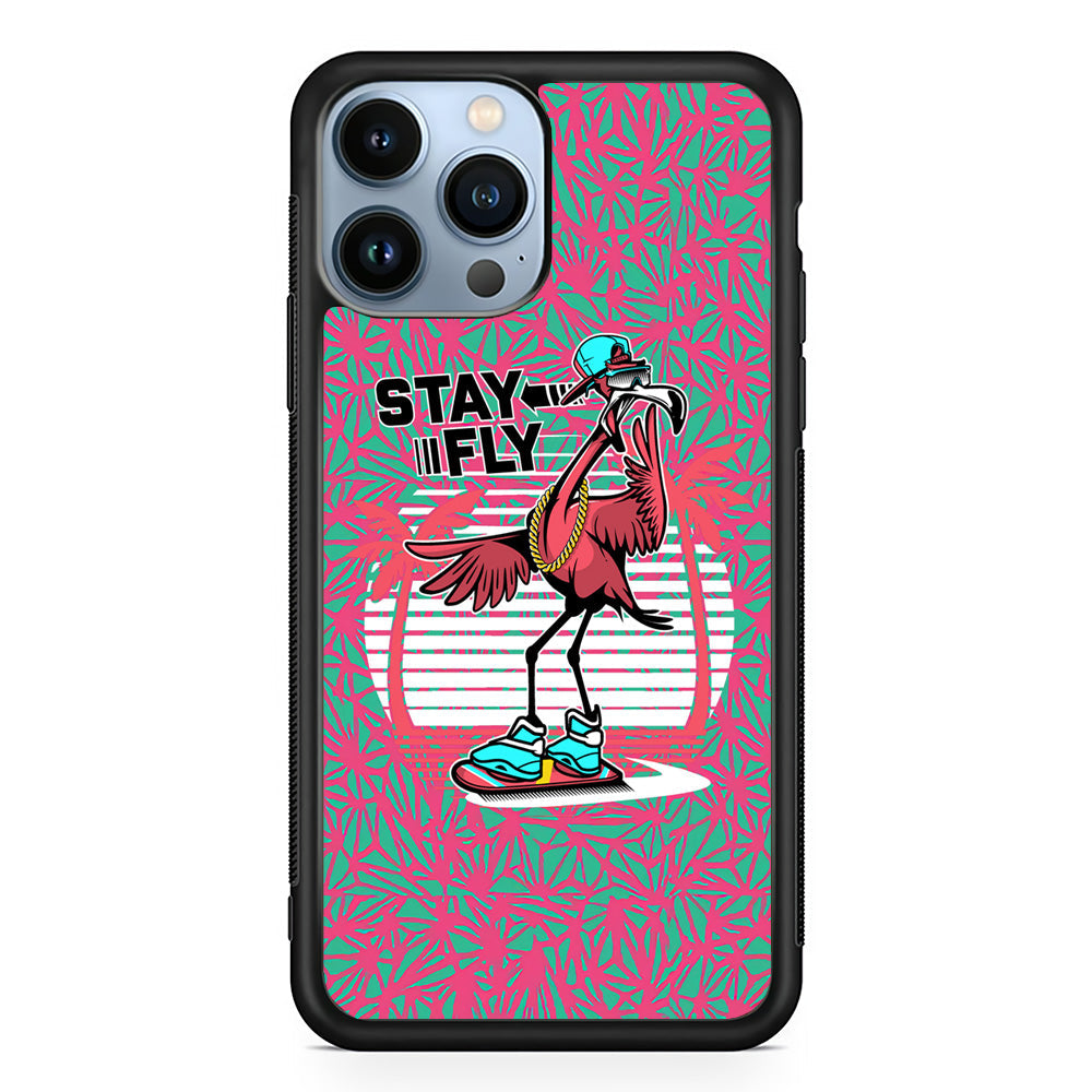 Flamingo Skate to Fly iPhone 14 Pro Max Case - Carneyforia