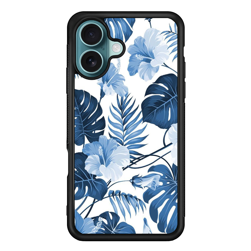 Flowers Sky Blue Hibiscus iPhone 17 Case