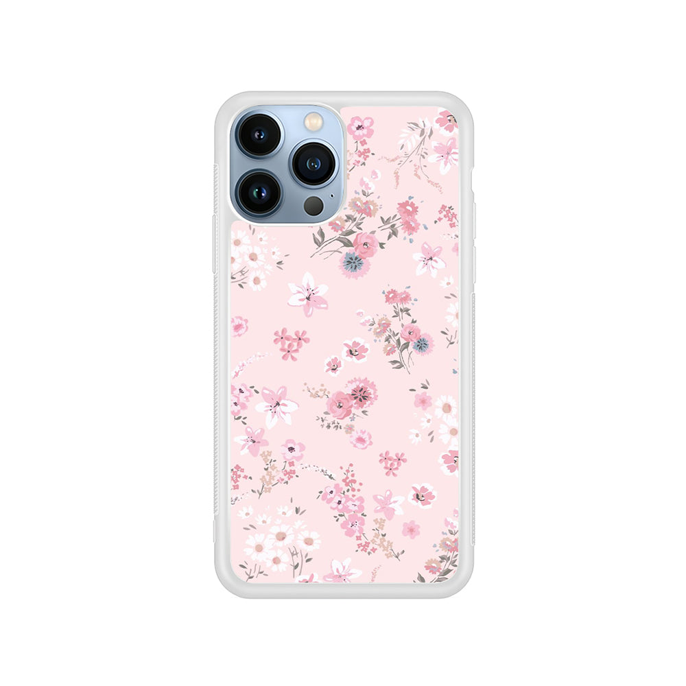 Flowers Soft Pink iPhone 15 Pro Max Case