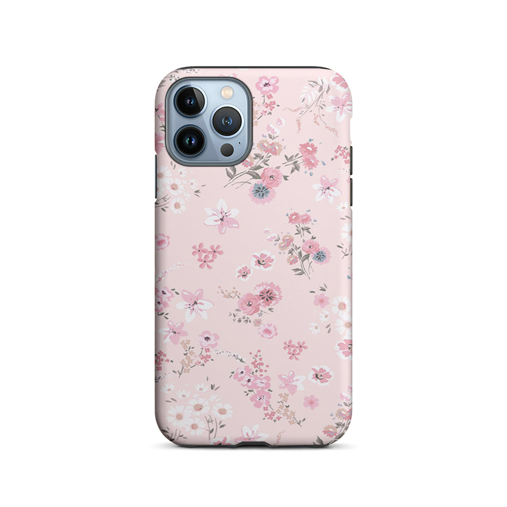 Flowers Soft Pink iPhone 15 Pro Max Case